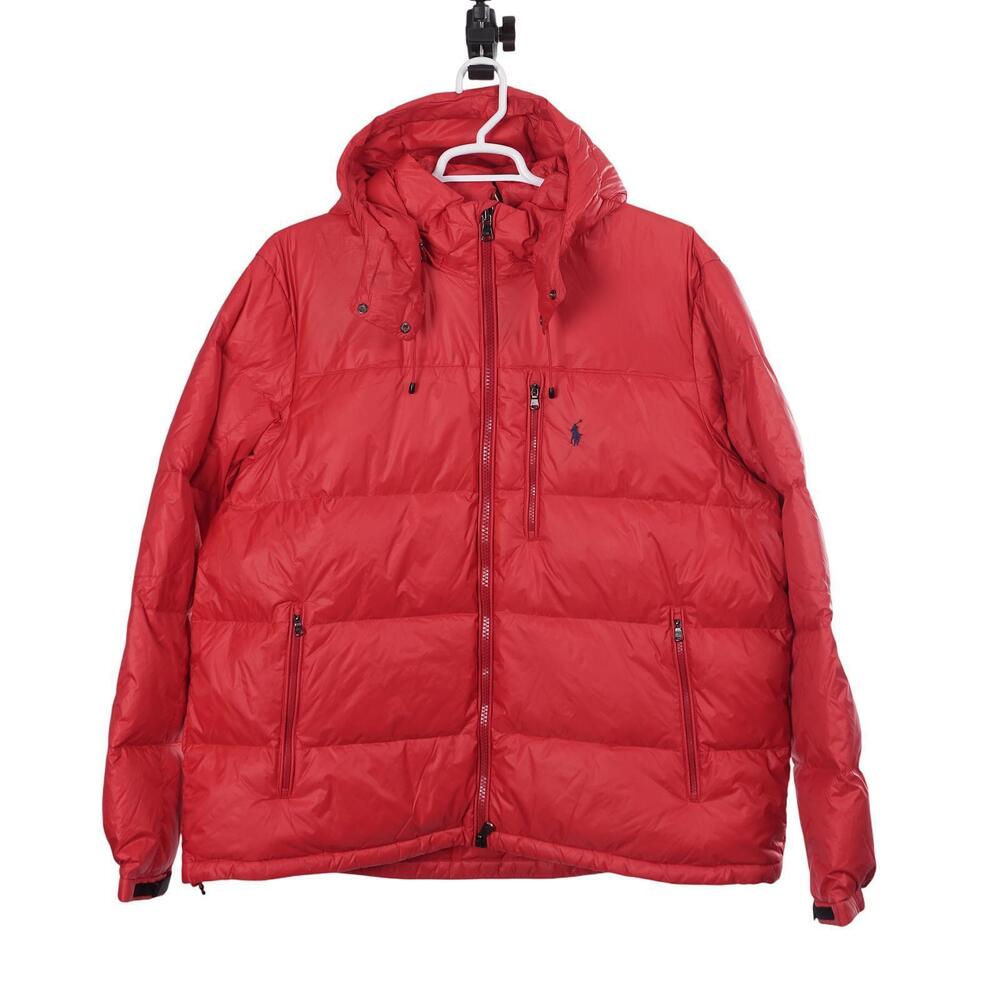 NWOT Polo Ralph Lauren El Cap Jacket 2XB Red Down Puffer Full Zip Hooded